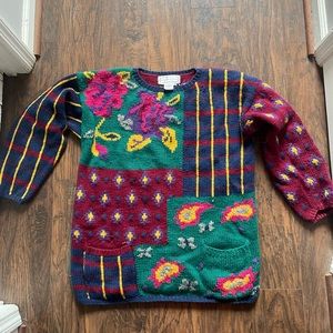 Funky Sweater, Size Large, Adrienne Vittadini